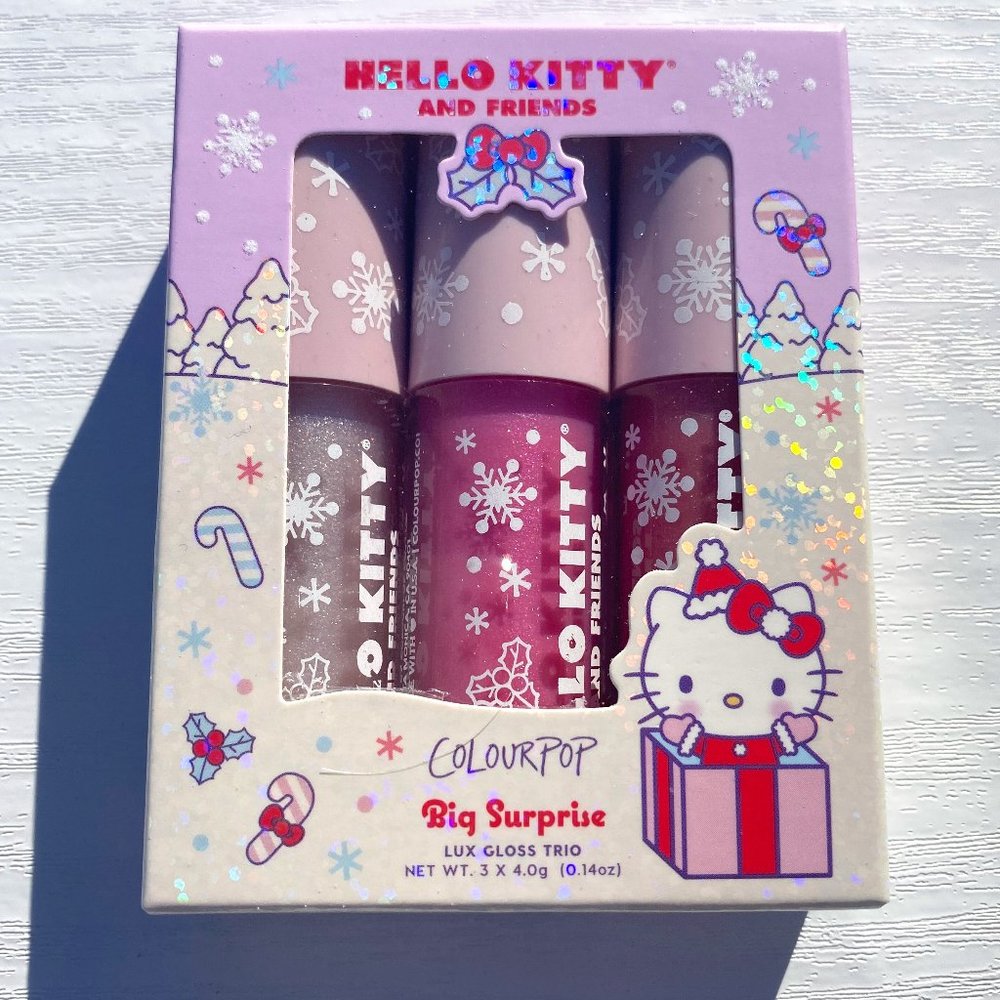 COLOURPOP HELLO KITTY BIG SURPRISE LUX GLOSS KIT